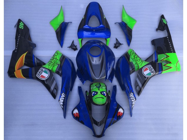 Tiburón Azul & Verde 07-08 CBR600RR Carenado Tiburón Azul & Verde 07-08 CBR600RR Carenado