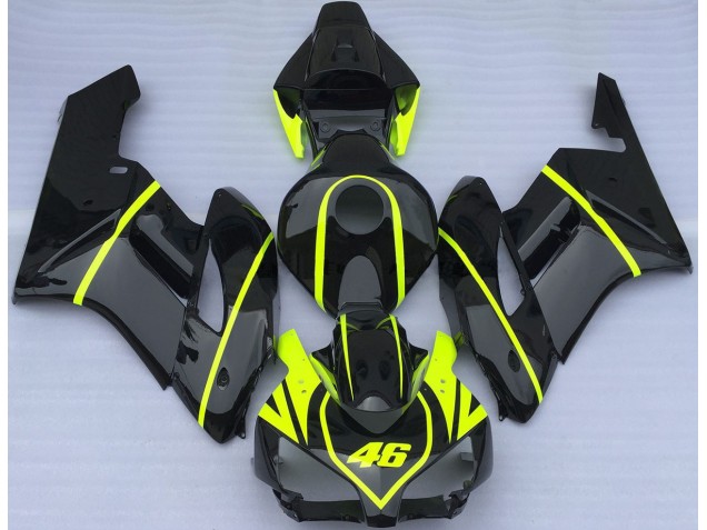 Todo Negro & Alta Visibilidad 46 04-05 CBR1000RR Carenado