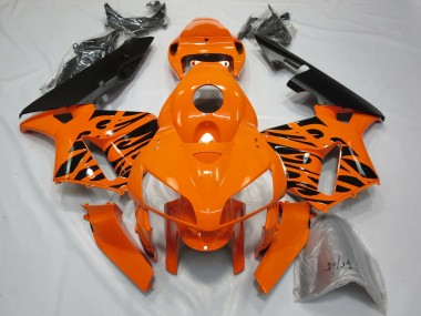 Tribales Naranja 05-06 CBR600RR Carenado