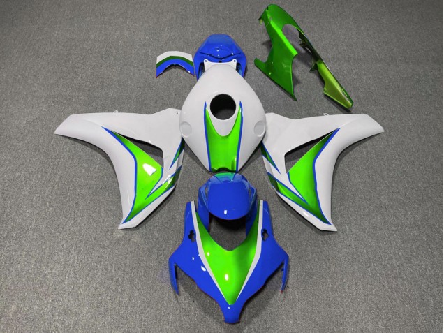 Verde Brillante & Azul 08-11 CBR1000RR Carenado