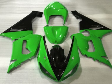 Verde Brillante & Negro 05-06 ZX6R Carenado