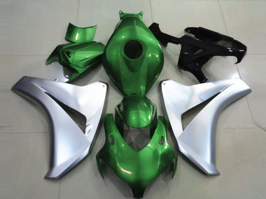 Verde Brillante & Plata 08-11 CBR1000RR Carenado