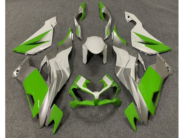 Verde Brillo Blanco & Plata 19-23 ZX6R Carenado