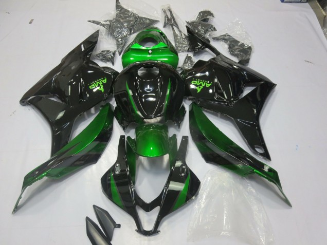 Verde Especial Negro Brillo 09-12 CBR600RR Carenado Verde Especial Negro Brillo 09-12 CBR600RR Carenado