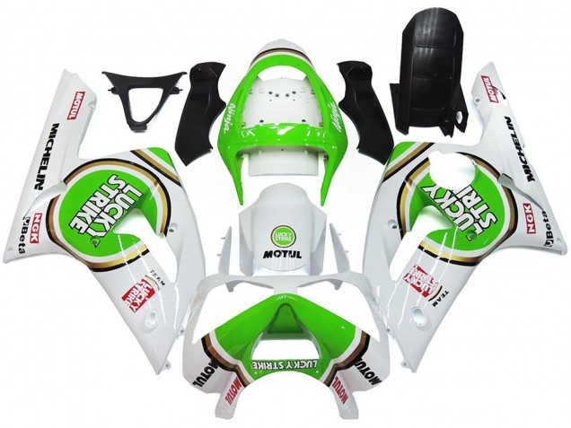 Verde Lucky Strike Brillo 03-04 ZX6R Carenado