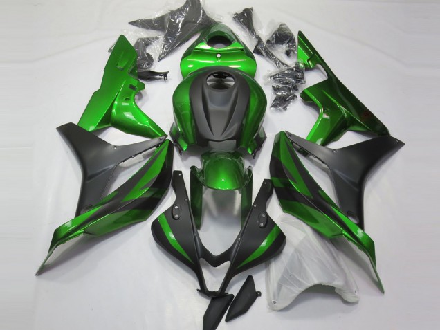 Verde & Negro Mate 07-08 CBR600RR Carenado Verde & Negro Mate 07-08 CBR600RR Carenado