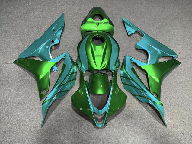 Verde & Verde Azulado 07-08 CBR600RR Carenado